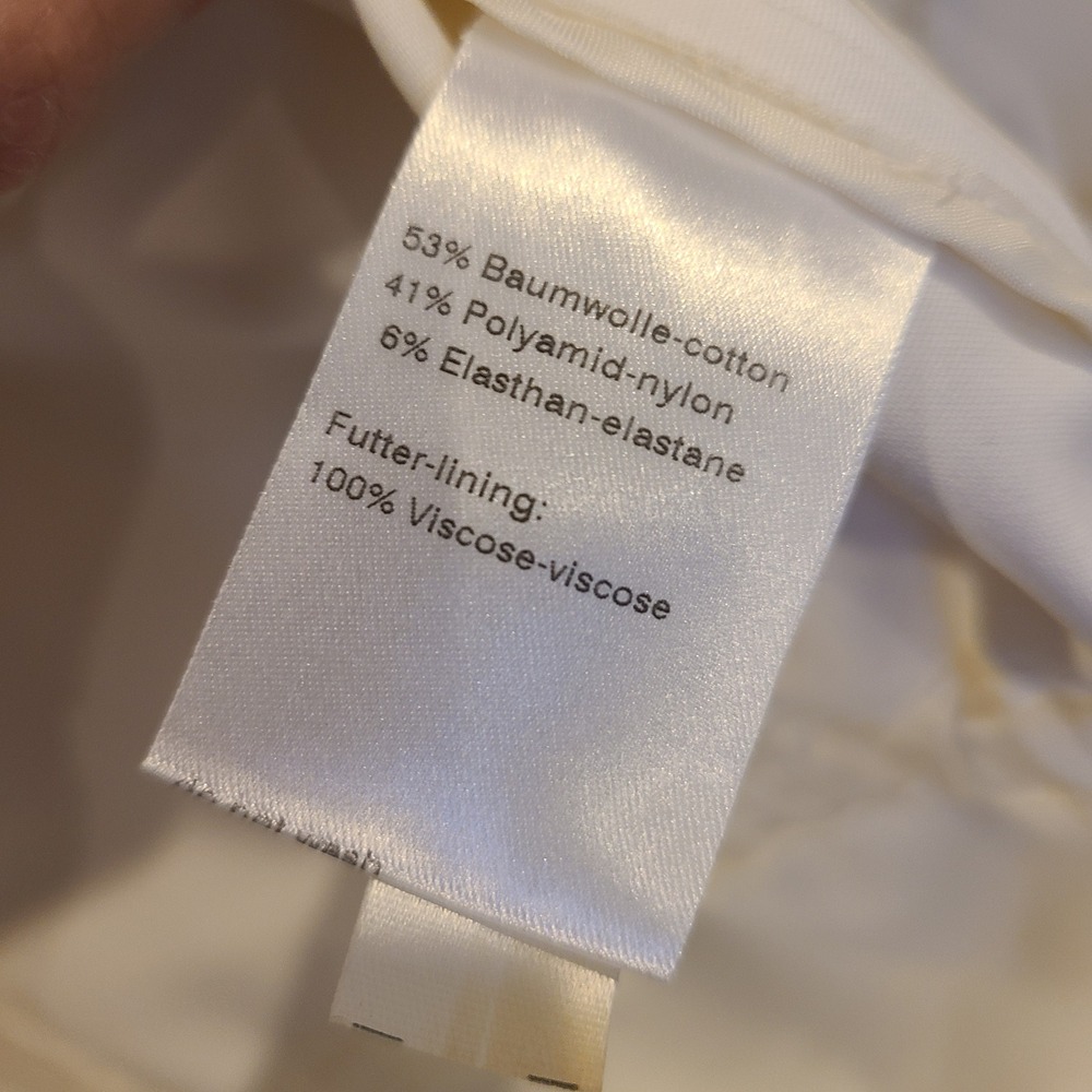 Akris Punto Cream White Cinched Drawstring Waist Peplum Blazer Jacket Size 6 - Picture 11 of 13